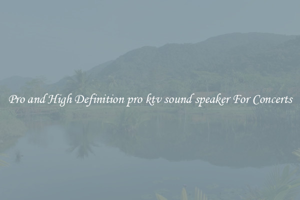 Pro and High Definition pro ktv sound speaker For Concerts