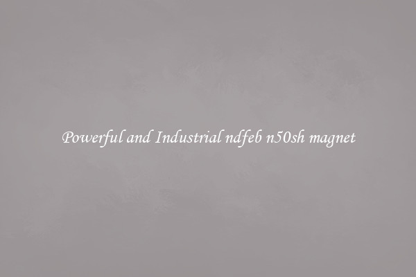 Powerful and Industrial ndfeb n50sh magnet