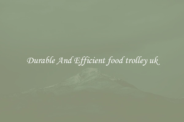 Durable And Efficient food trolley uk