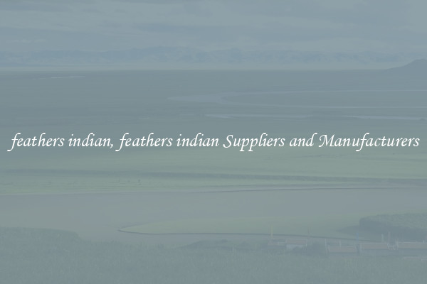 feathers indian, feathers indian Suppliers and Manufacturers