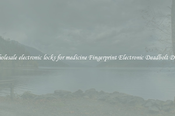 Wholesale electronic locks for medicine Fingerprint Electronic Deadbolt Door 