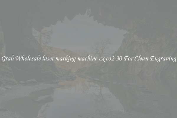 Grab Wholesale laser marking machine cx co2 30 For Clean Engraving