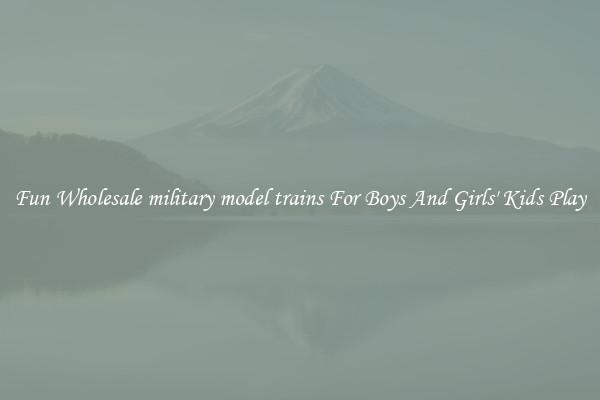 Fun Wholesale military model trains For Boys And Girls' Kids Play