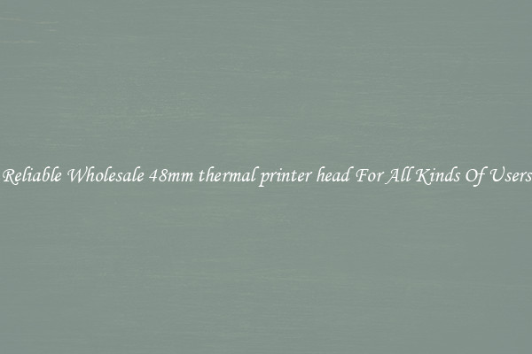Reliable Wholesale 48mm thermal printer head For All Kinds Of Users