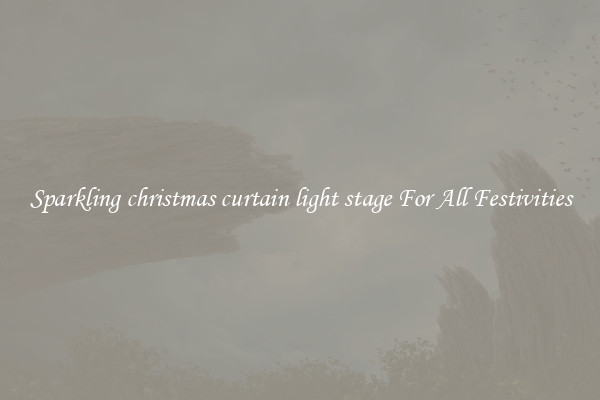 Sparkling christmas curtain light stage For All Festivities