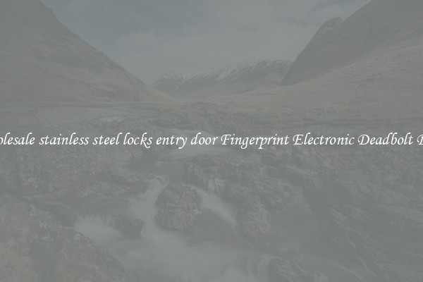 Wholesale stainless steel locks entry door Fingerprint Electronic Deadbolt Door 