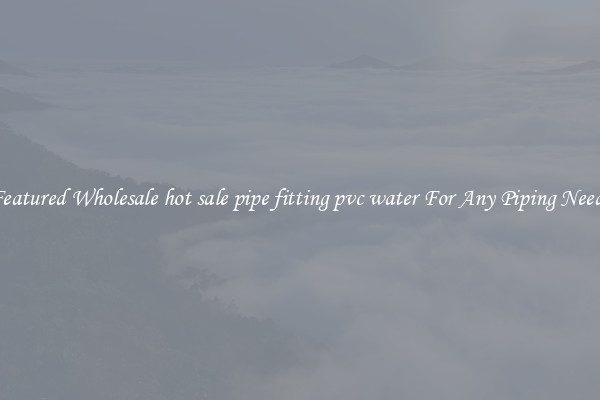Featured Wholesale hot sale pipe fitting pvc water For Any Piping Needs