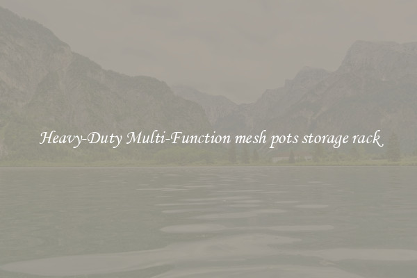 Heavy-Duty Multi-Function mesh pots storage rack